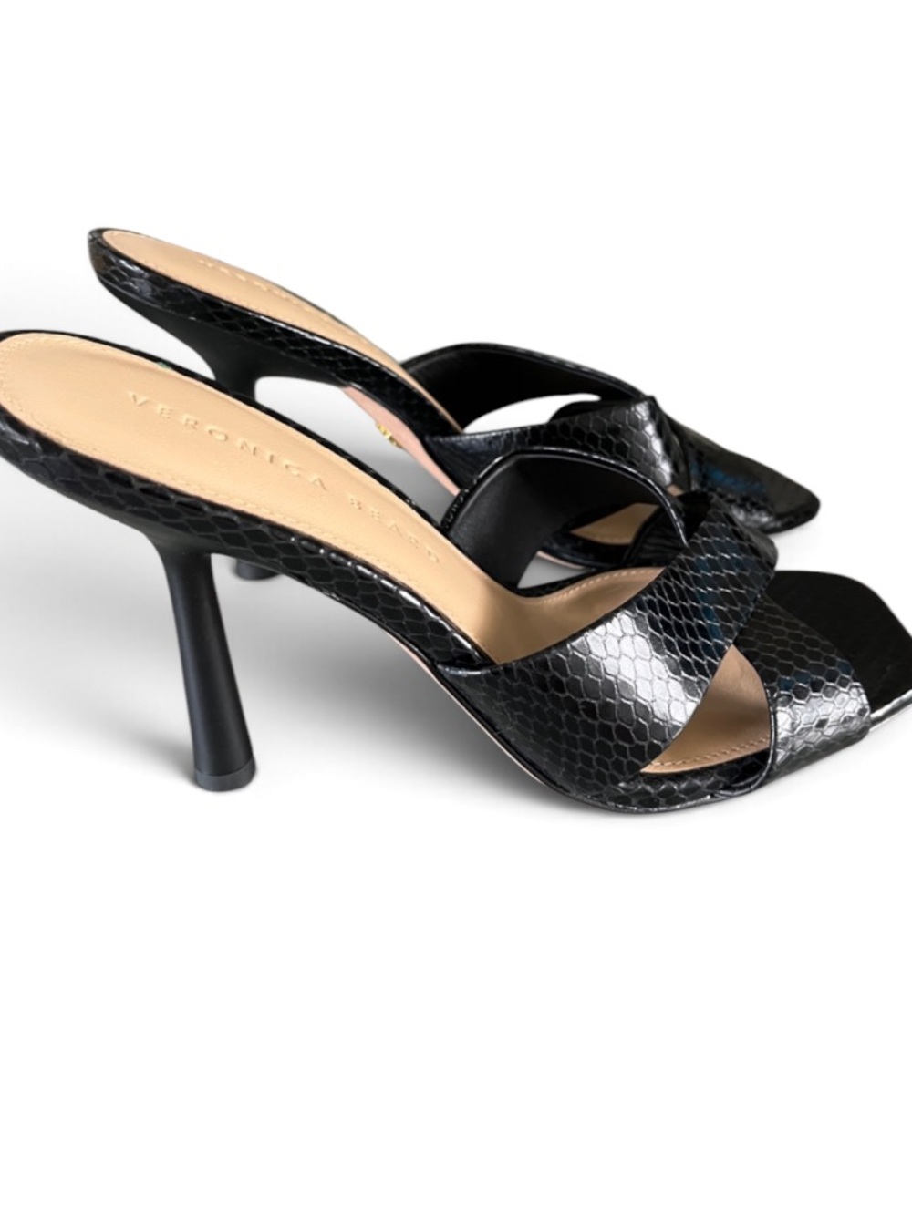 Veronica Beard Alesia Sandals Sz 8 Black
